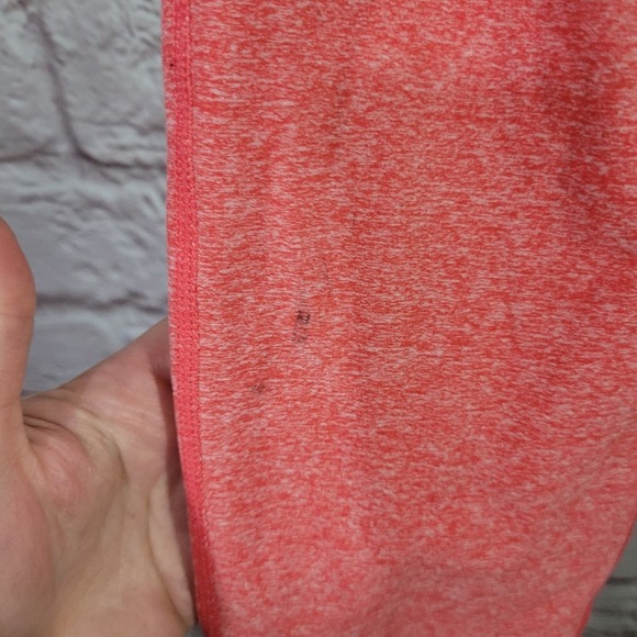 Zella Heathered Coral Pink Mid Rise Jogger Leggings - Picture 5 of 12